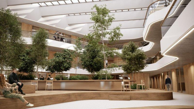 3LHD 285 Campus R Atrium Render By 3LHD 12